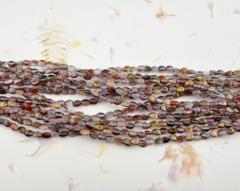 Pinch Beads, Luster Smokey Rose Gold (4x3mm, 50/Strand)