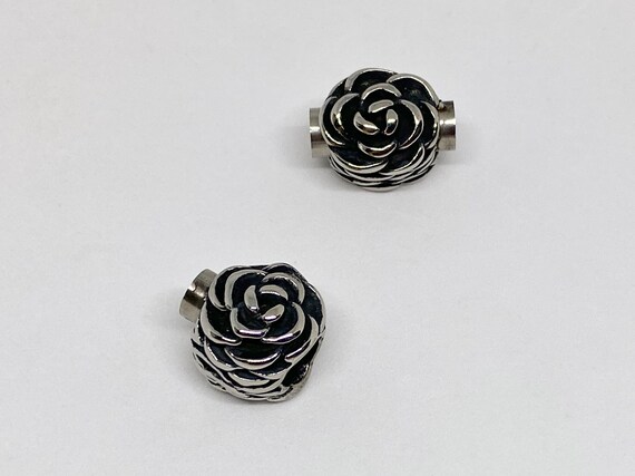 Stainless Steel 4mm Magnetic Clasp, Flower Petal Magnetic Clasp, 4mm Magnetic Clasps