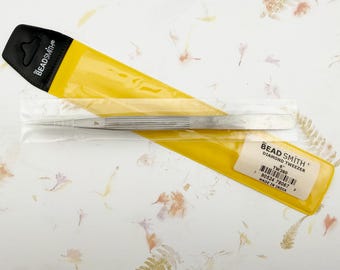 Fine Point Stainless Steel Diamond Tweezers - 6 Inch