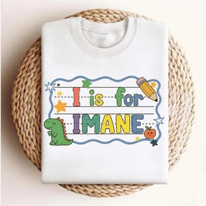 Personalized Back to School Shirt: Custom Name, First Day Outfit