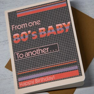 Anniversaire de bébé des années 80