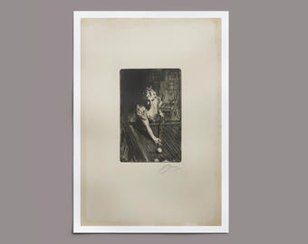 Vintage Print of Woman Playing Pool | Billiards Artwork | Elegant Wall Decor for Modern Eclectic Homes