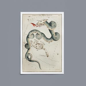Vintage Constellation Print | Celestial Wall Art Decor for Eclectic Spaces