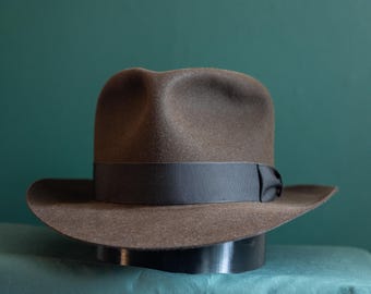 Stetson Wool Felt Fedora Indiana Jones Hat - Etsy