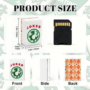 Orange Plaid American Mahjong Tiles Set Fall Mahjongg Accessories Travel Game Tiles Gift for Mahjong Players Cozy Party Game Decor Set image 3