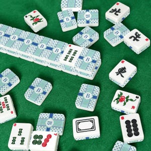 Personalized Mahjong Tile Set 166 Pieces, Custom Initial printed Mahjong Tiles, American Mahjong Set, Unique Monogram Game Gift image 7