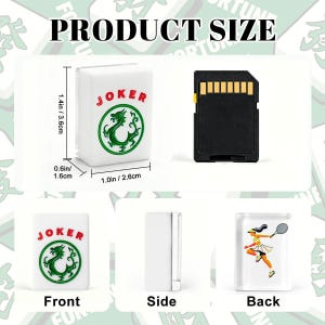 Tennis Mahjong Tiles Set, Green Court American Mahjong Tiles, Acrylic 166 Piece Game Set, Sporty Tile Gift for Mahjong Players image 3