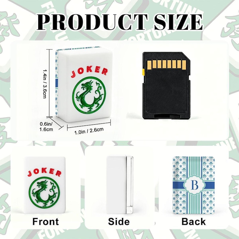Personalized Mahjong Tile Set 166 Pieces, Custom Initial printed Mahjong Tiles, American Mahjong Set, Unique Monogram Game Gift image 3