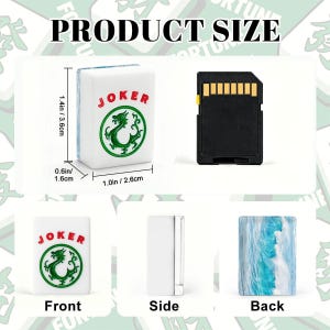 American Mahjong Tiles Set, Ocean Wave Mahjong Tiles, Coastal Mahjong Game Pieces, Beach Inspired Travel Mahjong Gift Accessories image 3