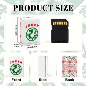 Personalized Flamingo Mahjong Tile Set 166 Pieces, Custom Name Mahjong Tiles, American Mahjong Tile Set, Tropical Game Gift Dual Layer