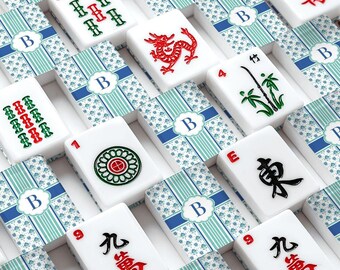 Personalized Mahjong Tile Set 166 Pieces, Custom Initial printed Mahjong Tiles, American Mahjong Set, Unique Monogram Game Gift