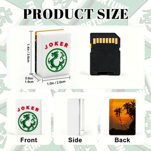 American Mahjong Tiles Set, Tropical Sunset Mahjong Tiles, Palm Tree Mahjong Game Pieces, Travel Mahjong Gift, Summer Mahjong Accessories image 3