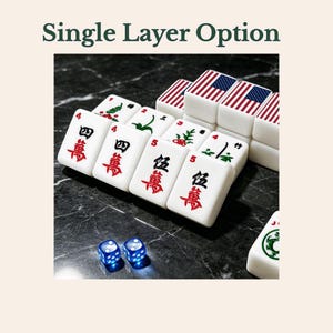 American Flag Mahjong Tiles Set, Patriotic Mahjong Game Pieces, Acrylic USA Mahjong Tiles, Travel Game Night Gift Accessories image 15