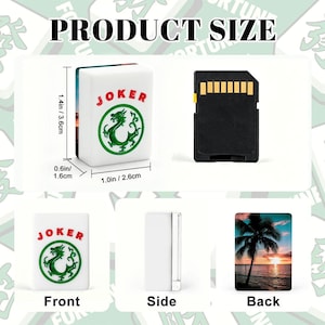American Mahjong Tiles Set, Tropical Sunset Mahjong Tiles, Palm Beach Mahjong Game Pieces, Travel Mahjong Gift Accessories,166 Piece set 画像 3