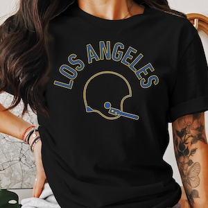 Los Angeles Rams Football Retro Helmet Short-Sleeve & Long-Sleeve T-Shirts