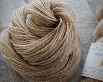 Roubaix Wool's "Summer" -  Hand Dyed Yarn -  2-ply - CVM wool - Alpaca - Kid Mohair - colorway Warm Sand