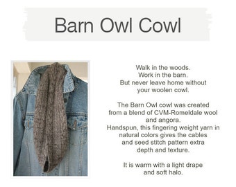 Barn Owl Cowl Pattern