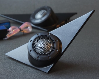 BMW E30 Mirror Triangle Tweeter Covers (with speakers) | Sail Panel Speaker Upgrade | OEM-Style Fit