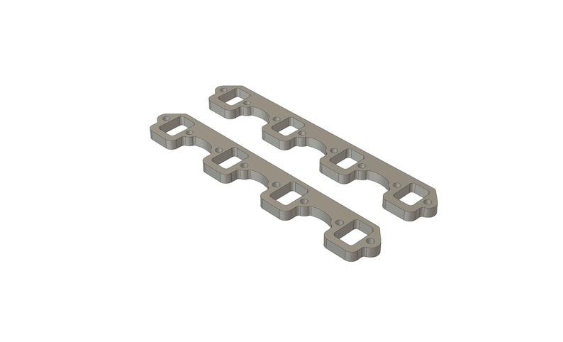 Ford SBF Header Flange DXF | 2-inch Bolt Pattern, CNC Cut File (digital ...