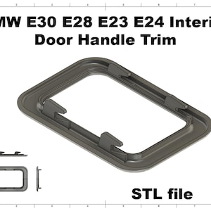 BMW E30 E28 E23 E24 Interior Inside Door Handle Trim plug / Bezel For 3 5 7 Series 51211876043