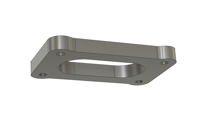 Rectangular Flanged Cut Out CT26 4 Bolt Turbo Flange | CNC Laser Cut Ready (DXF Digital File) - Etsy