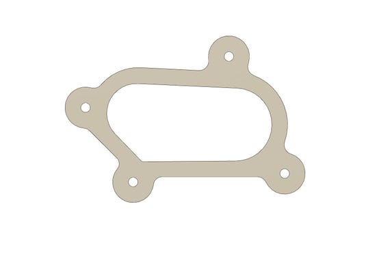 Turbo CT12B 1KZ Exhaust Outlet Flange DXF File (digital Download