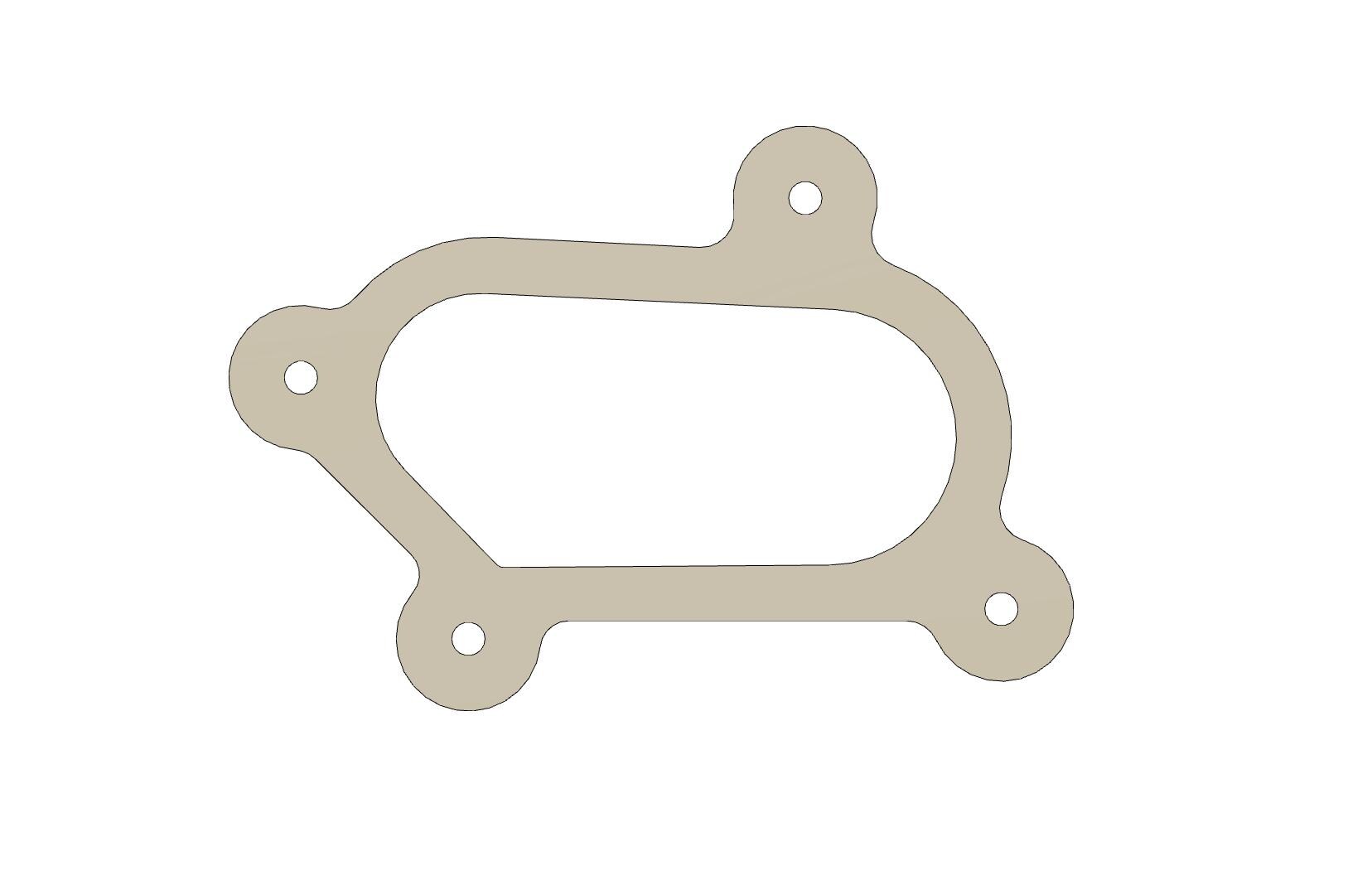 Turbo CT12B 1KZ Exhaust Outlet Flange DXF File (digital Download