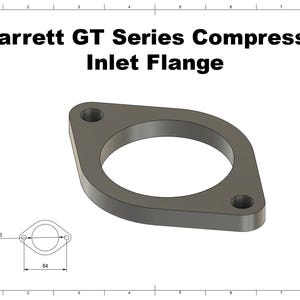 Garrett GT Series Compressor Inlet Flange | CNC Laser Cut Ready (Digital File)