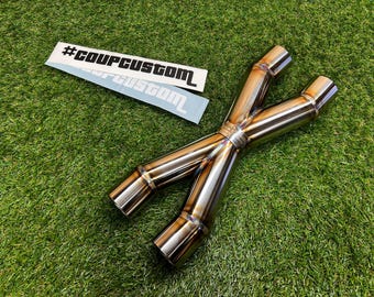 coupcustom | Stainless Steel X-Pipe Exhaust Crossover | Universal Performance TIG Welded Inox Component