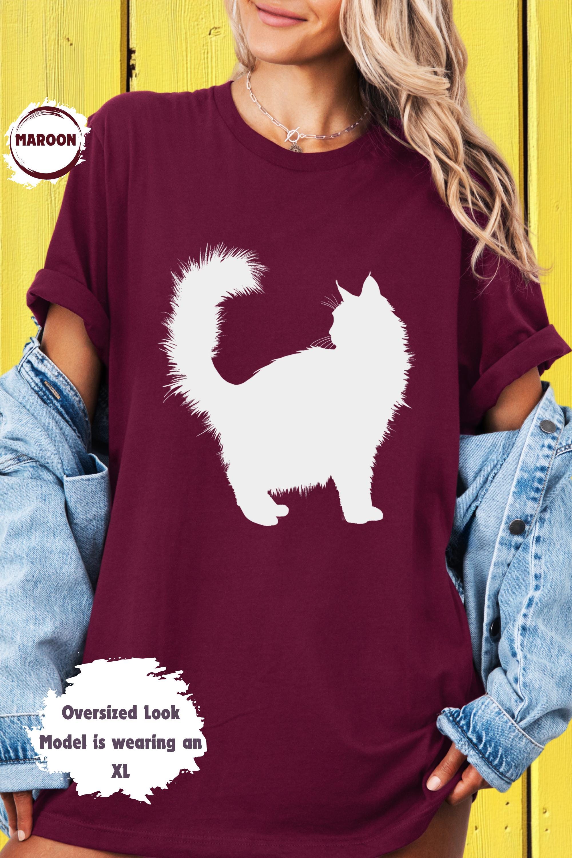 Ragdoll Cat Silhouette Tee Proud and Fluffy Kitty Shirt Unisex Graphic ...