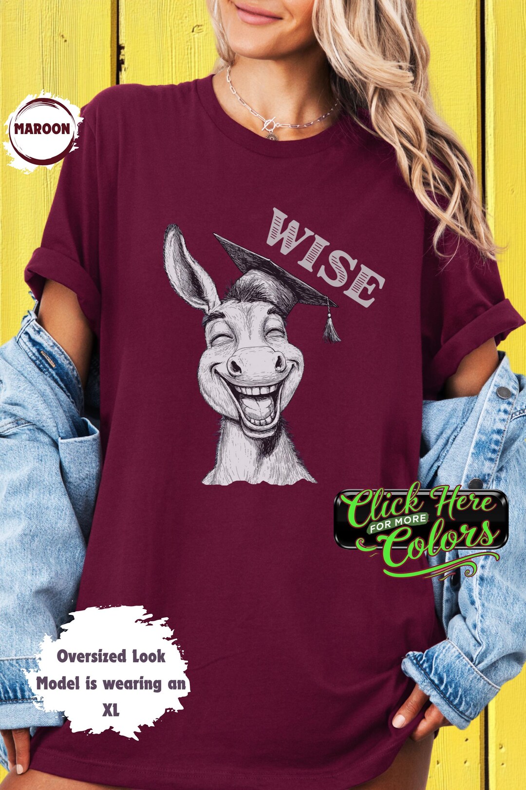 Funny Graduation Donkey T-shirt Wise Ass Laugh Tee Graduate Gift Shirt ...