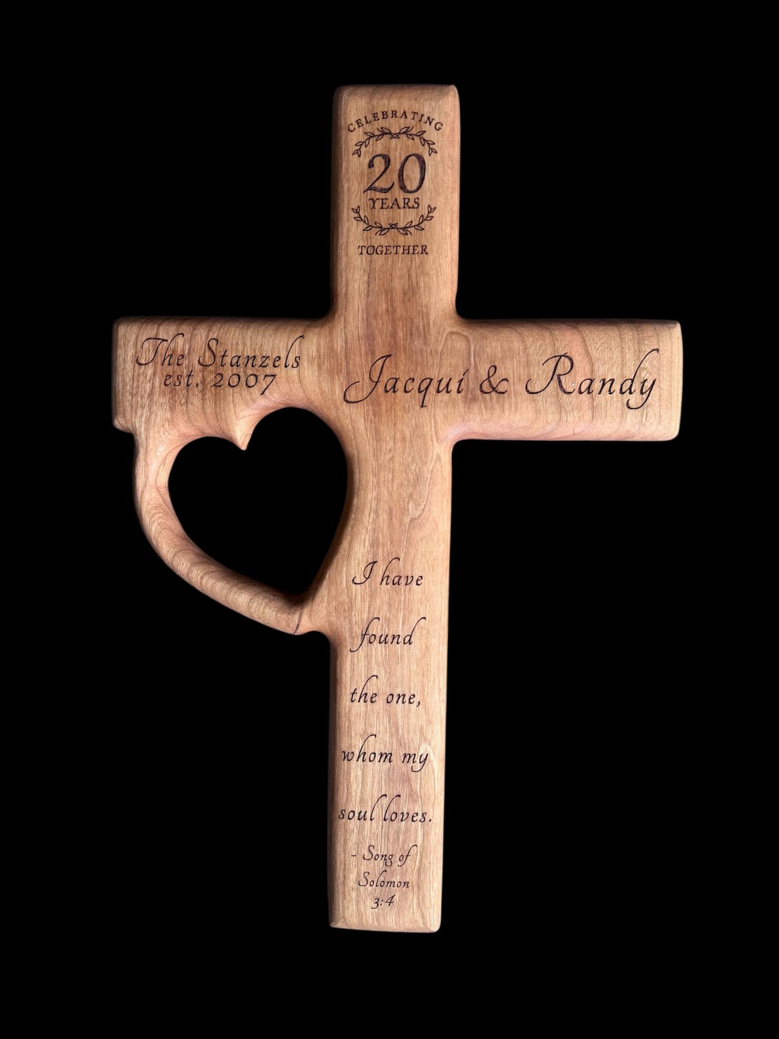Christian Wedding Gift Cross | Personalized Anniversary Cross ...