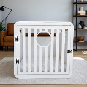 Indoor Wooden Dog House, Dog Crate, Modern Dog Kennel
