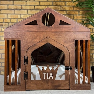 Indoor Wooden Dog House, Dog Crate, Modern Dog Kennel