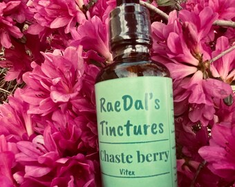 Tintura de Vitex (baya casta) orgánica: extracto natural de hierbas