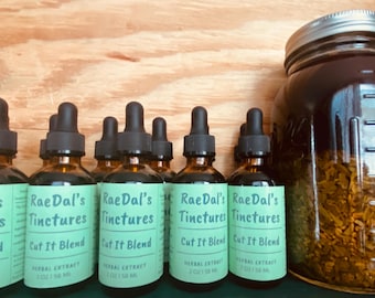 Cut it Blend - Tintura orgánica de fenogreco y hoja de olivo: extracto de hierbas totalmente natural