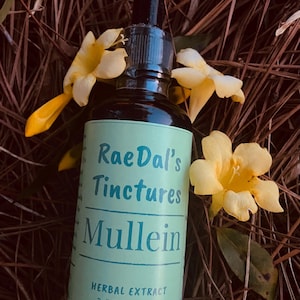 Homegrown Mullein Tincture: Organic Herbal Extract, Lung Health