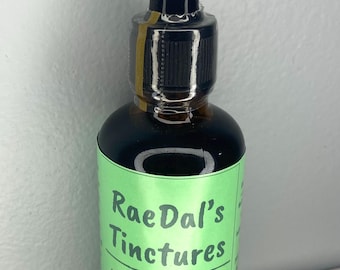 Tintura de menta y manzana orgánica: extracto natural de hierbas, fabricado en EE. UU.
