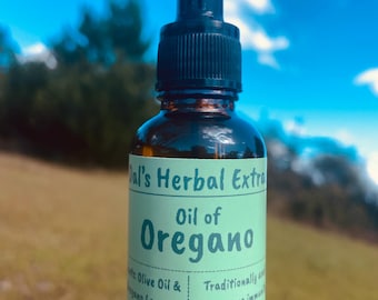 Oil of Oregano Infused in Olive Oil: Natural Herbal Extract