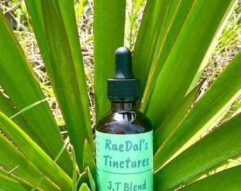 JT BLEND - Tintura de romero, jengibre y regaliz orgánico: extracto herbal para la salud suprarrenal