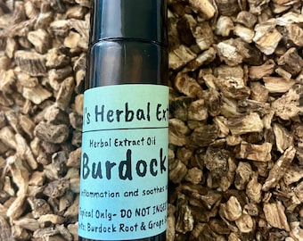 Aceite de bardana con infusión de hierbas: extracto tópico de semilla de uva