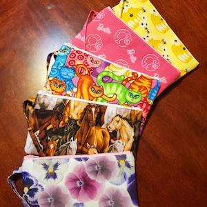 Estuche con cremallera, funda para teléfono, bolso de mano de tela, hecho a mano, monedero, monedero, tarjetero, minimalista, ideas para regalar en el Día de la Madre.