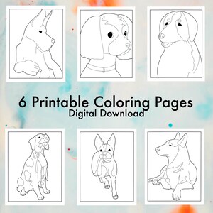 Pet Dog Coloring Pages 6 Dogs To Color And Love