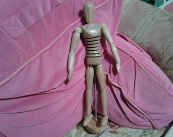 poseable wooden doll