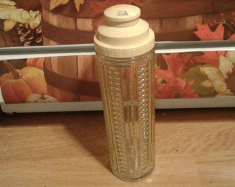 Medco Glass Cocktail Shaker with Drink Recipes--(12" tall)