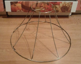 Vintage Metal Lamp Shade Frame--(10 3/4" Tall)