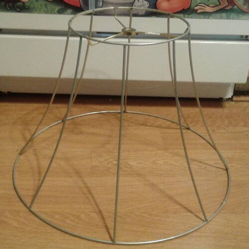 Vintage Metal Square Lamp Shade Frame / Wedding Decor / Home Etsy