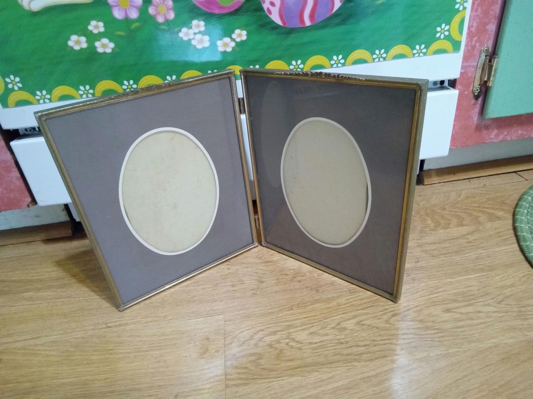 Vintage Ornate Double Hinged Gold Metal 8 X 10 Picture Frame - Etsy