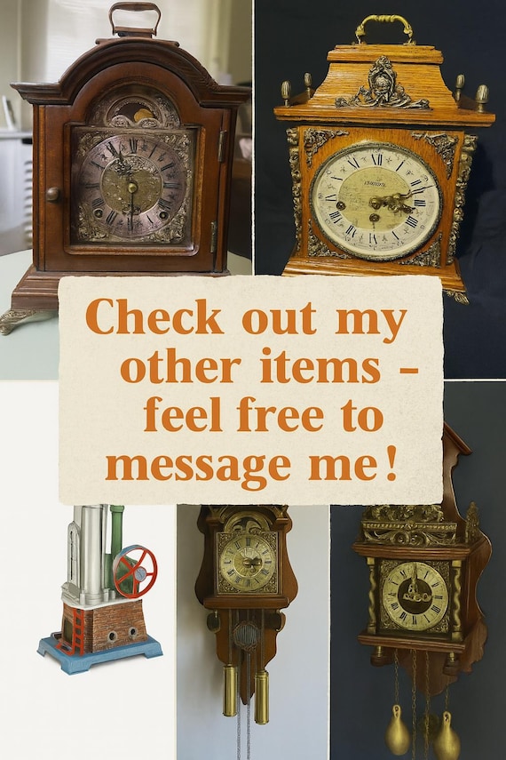Vintage Zaanse Oak Pendulum Clock – 1960s Dutch Wall Decor - Etsy