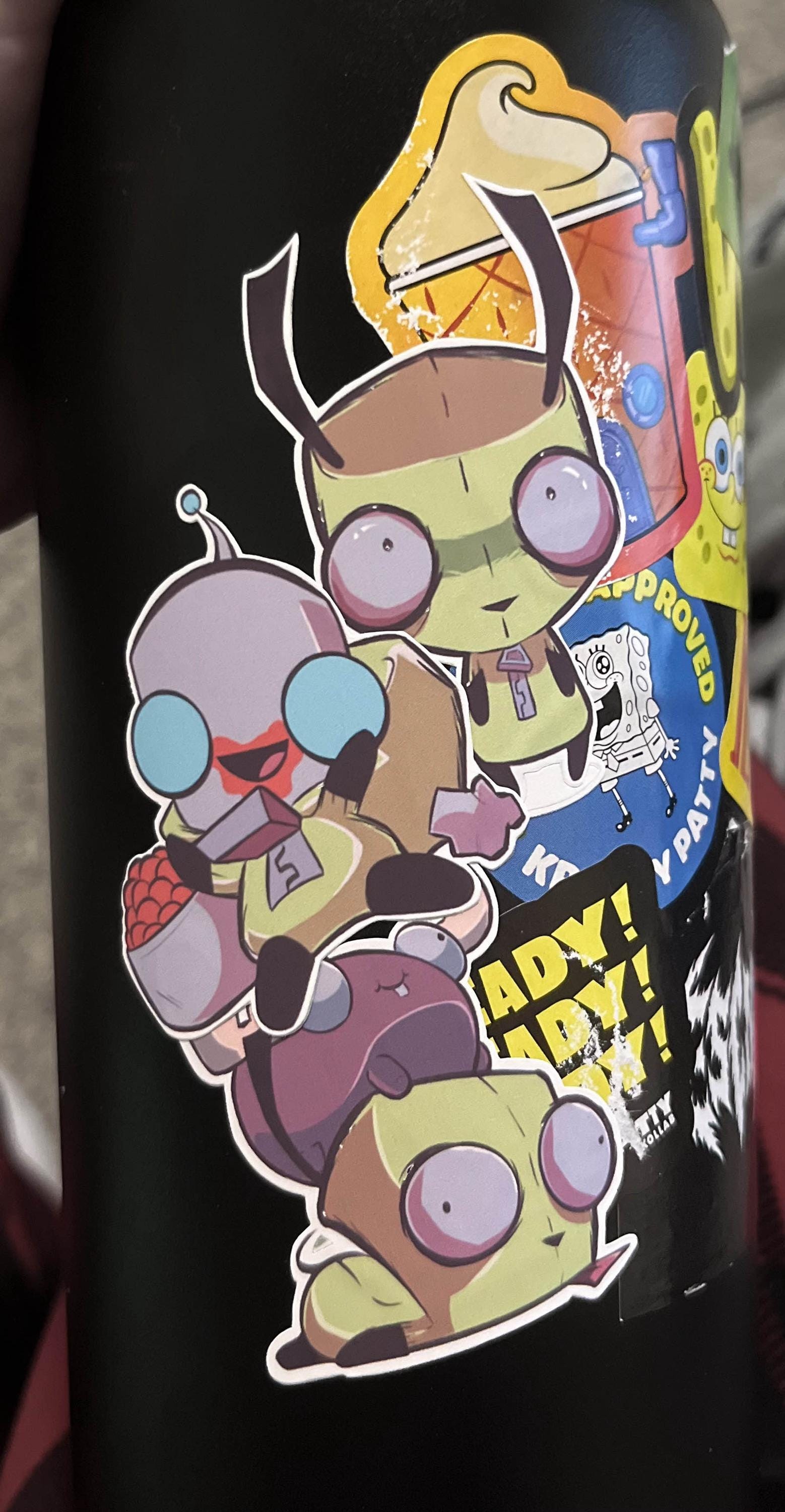 Invader ZIM GIR & Mini Moose Sticker Sheet - Etsy